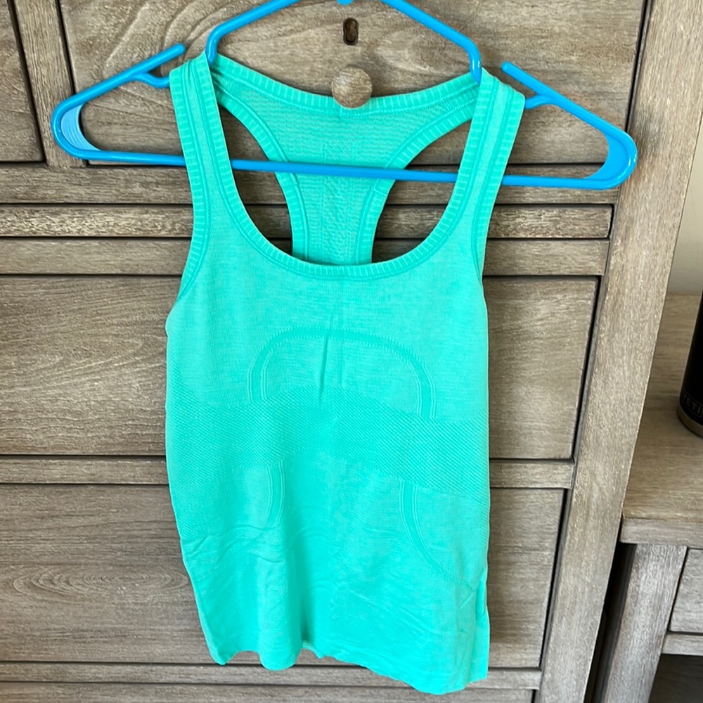 Aqua-green tank